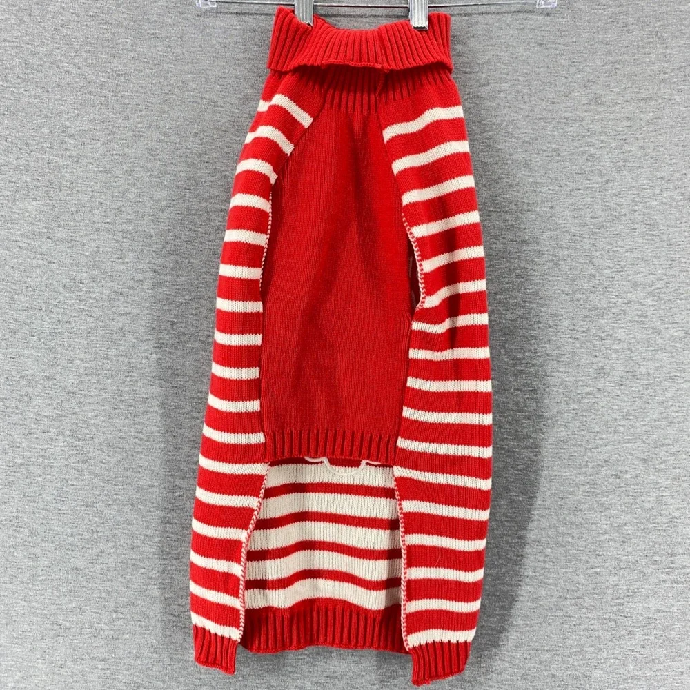 Frisco Santa Sweater Pet Dog‎ Holiday Christmas Red White Striped XXL
